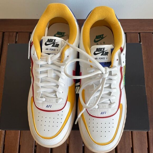 Nike Air Force 1 Shadow Summit White Neptune Green US Women 9/UK 6.5(CI0919-118) - Picture 5 of 13